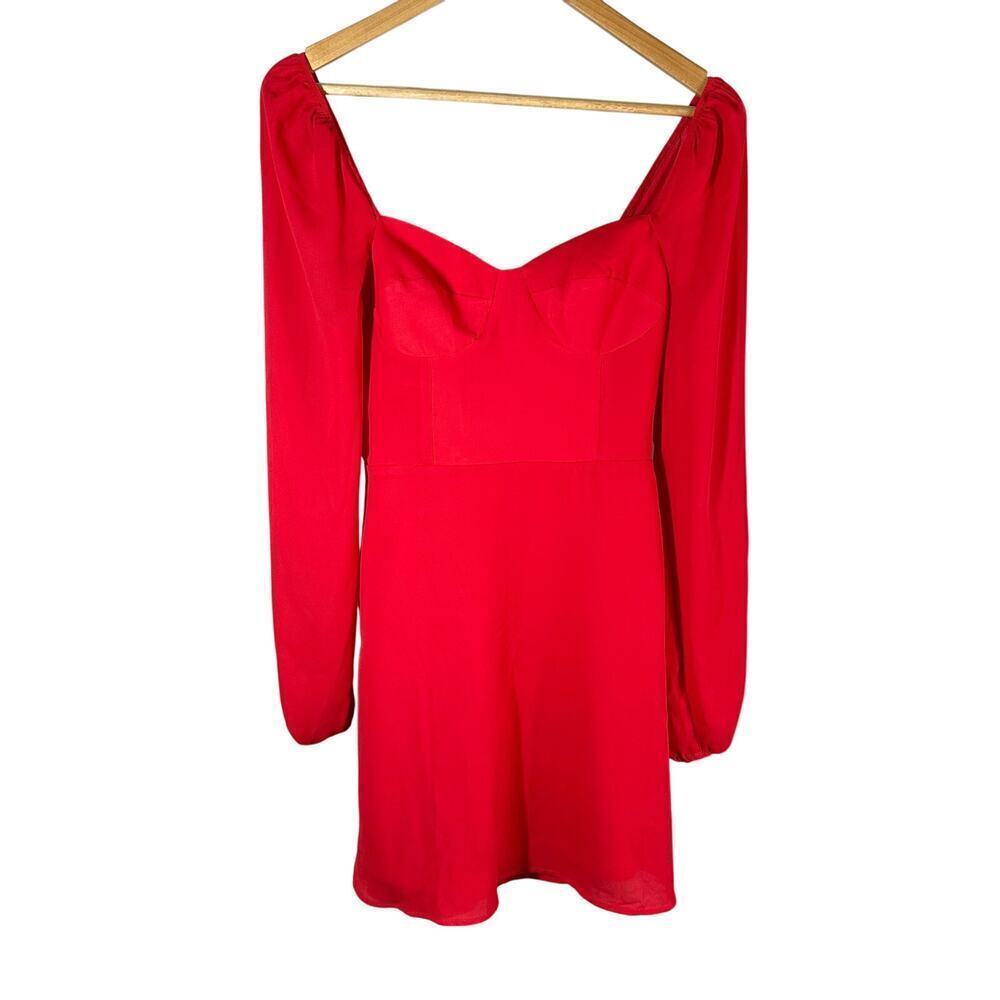 Steve Madden Nicole Bright Red Mini Dress Size US 4